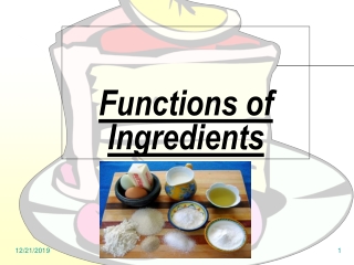 Functions of Ingredients