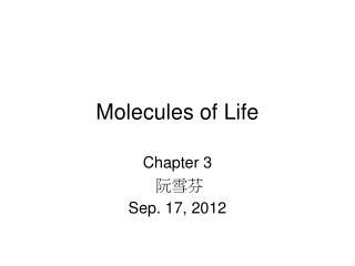 Molecules of Life