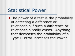 Statistical Power