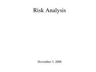 Risk Analysis