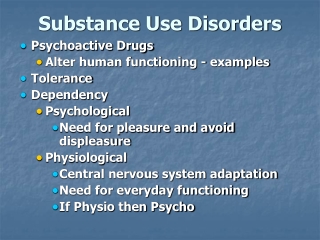 Substance Use Disorders