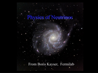 Physics of Neutrinos