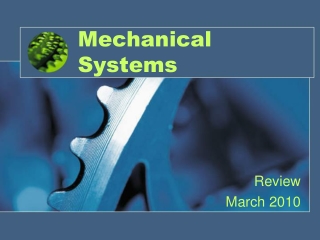 Mechanical Systems