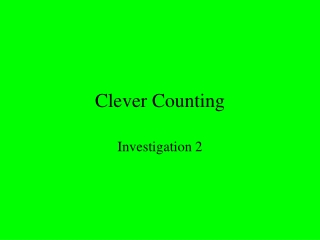 Clever Counting