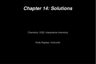 Chapter 14: Solutions