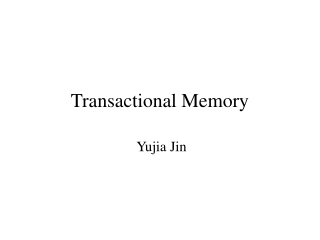 Transactional Memory