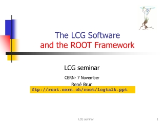 The LCG Software  and the ROOT Framework