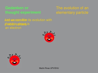 The evolution of an elementary particle