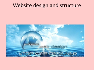 Website design and structure