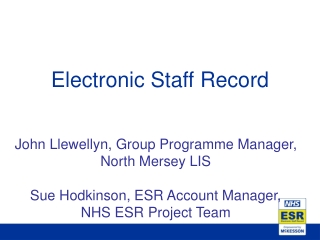 Electronic Staff Record