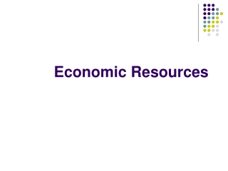 Economic Resources