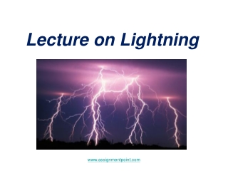 Lecture on Lightning