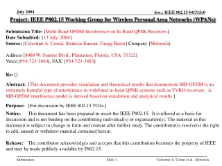 Project: IEEE P802.15 Working Group for Wireless Personal Area Networks (WPANs)