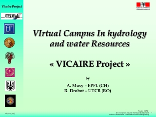 VIrtual Campus In hydrology and water Resources « VICAIRE Project »