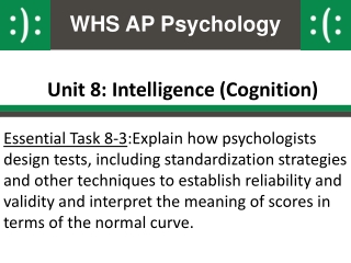 Unit 8: Intelligence (Cognition)