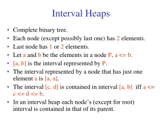 Interval Heaps