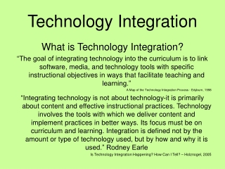 Technology Integration