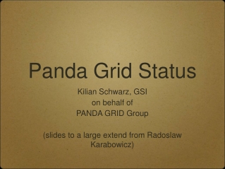 Panda Grid Status