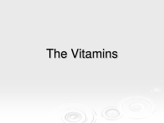 The Vitamins