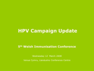 HPV Campaign Update