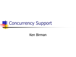 Concurrency Support