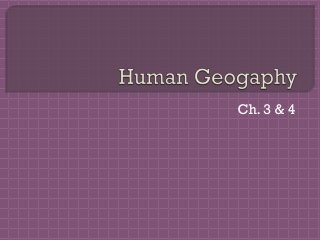 Human  Geogaphy