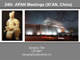 24th  APAN Meetings (XI’AN, China)