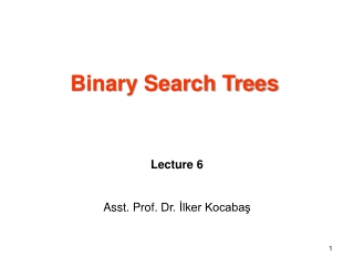 Binary Search Trees