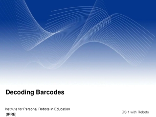 Decoding Barcodes