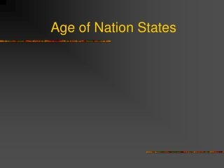 Age of Nation States