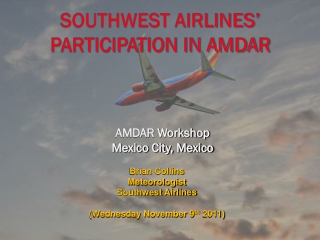 Southwest Airlines’ Participation in AMDAR