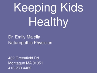 Keeping Kids Healthy