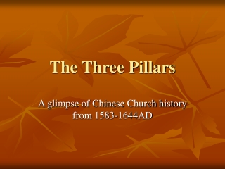 The Three Pillars