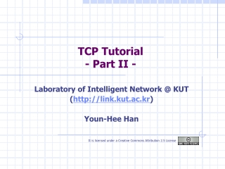 TCP Tutorial - Part II -