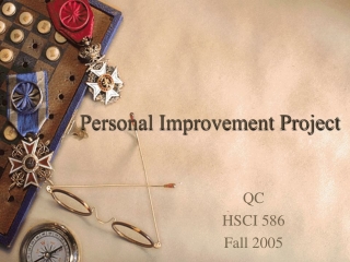 Personal Improvement Project