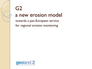 G2 a new erosion model