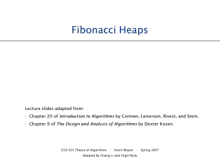 Fibonacci Heaps