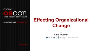 Effecting Organizational Change