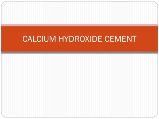 CALCIUM HYDROXIDE CEMENT