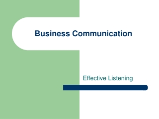 Business Communication