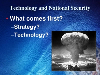 Technology and National Security