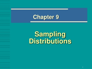 Sampling Distributions