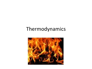 Thermodynamics