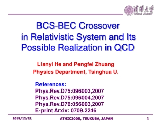 BCS-BEC Crossover    in Relativistic System and Its        Possible Realization in QCD