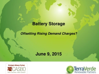 Battery Storage Offsetting Rising Demand Charges?  June 9, 2015