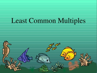 Least Common Multiples