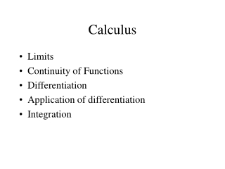 Calculus