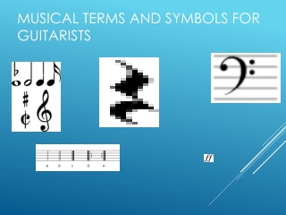 Musical Terms and Symbols for Guitarists