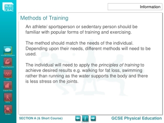 Methods of Training