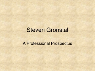 Steven Gronstal